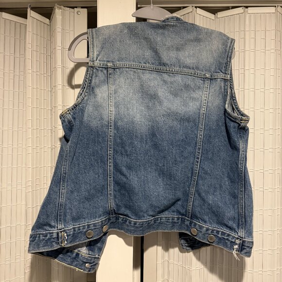 GAP Women's Blue Denim Vest - Medium - Picture 3 of 5